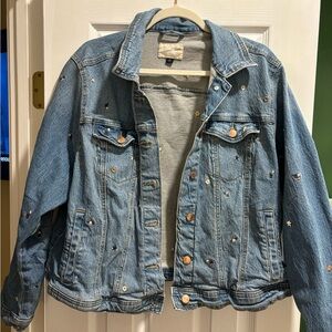 Dainty Floral Denim Jacket